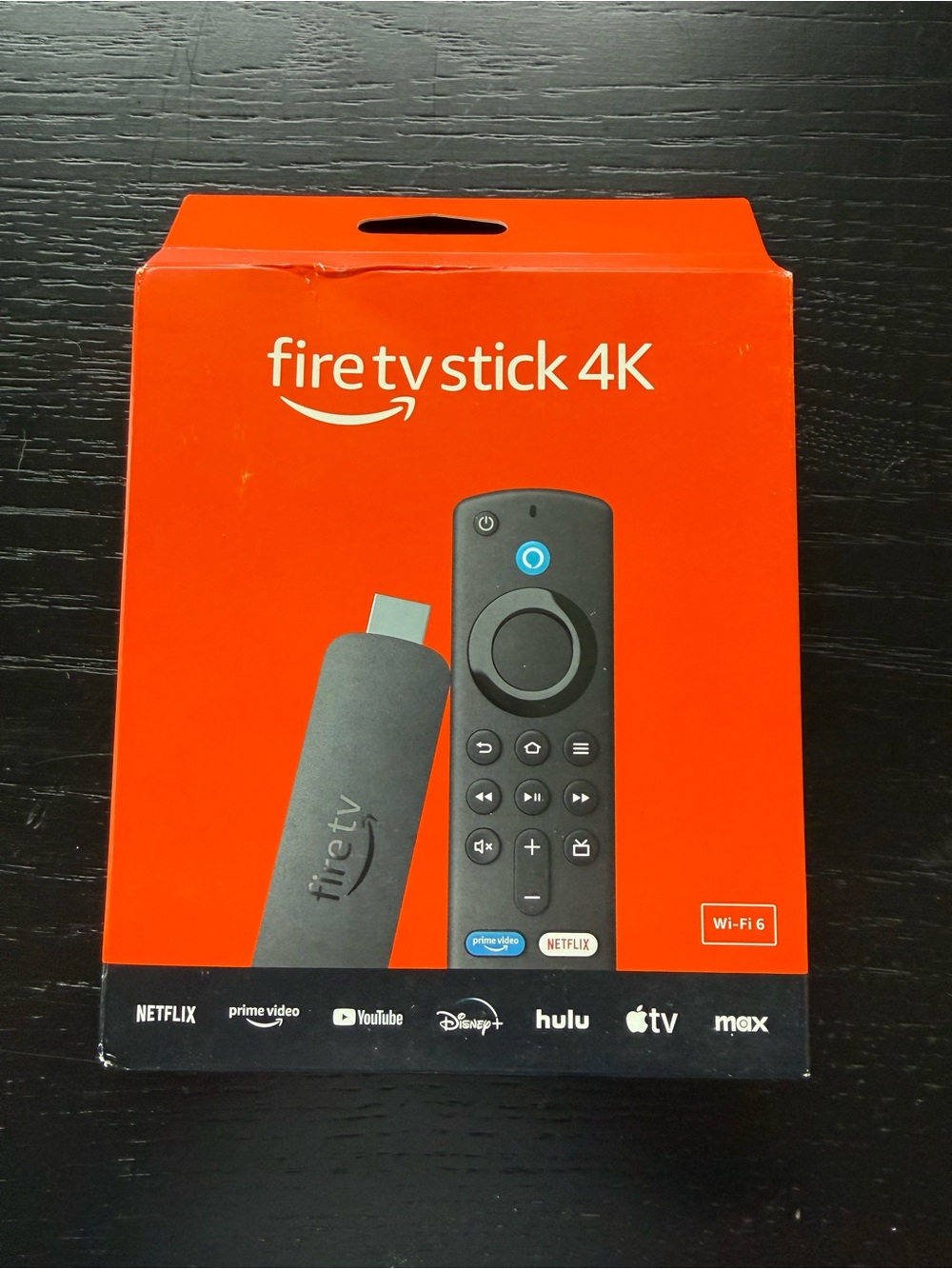 Amazon Fire TV Stick 4K Streaming Stick - Black and Red Box
